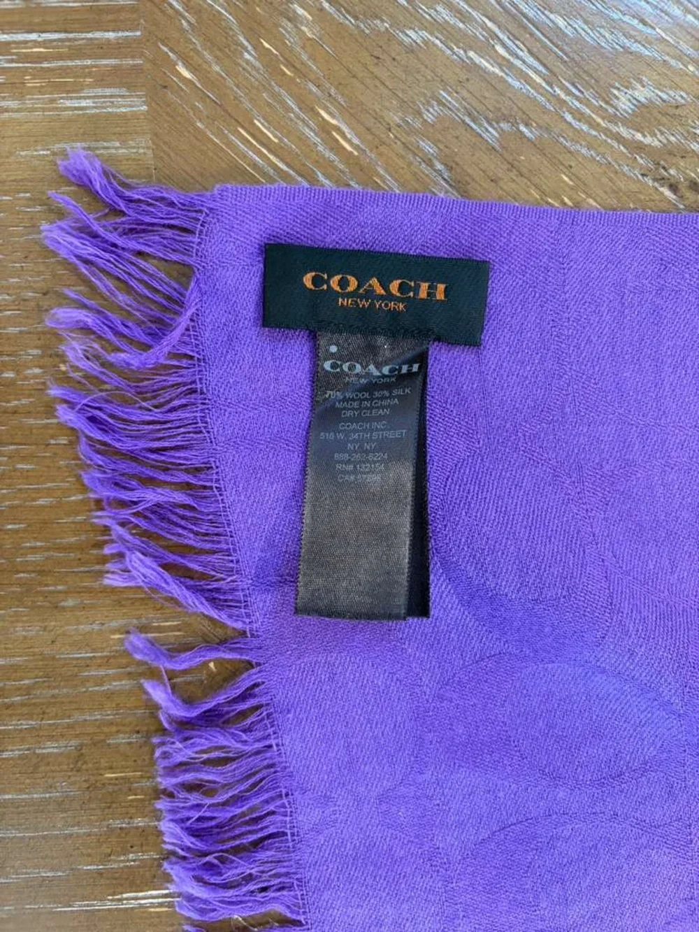 Coach authentic shawl
